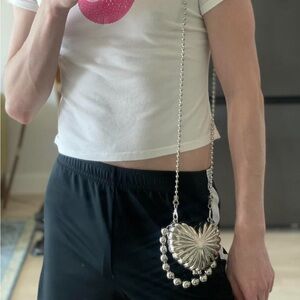 White and Pink Graphic Tee